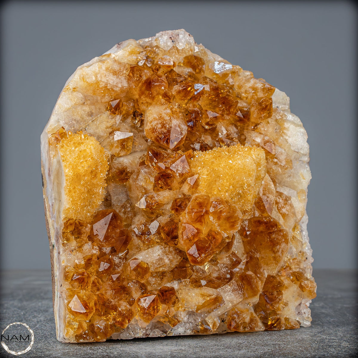 Citrin-Quarz Druse, Brasilien -1850,51g