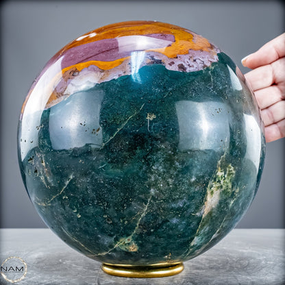 Natürliche Ocean-Jaspis-Achat Kugel 8915,38g