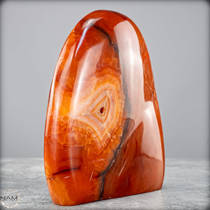 Natürlicher Roter Carneol-Kristall Freiform - 709,46g