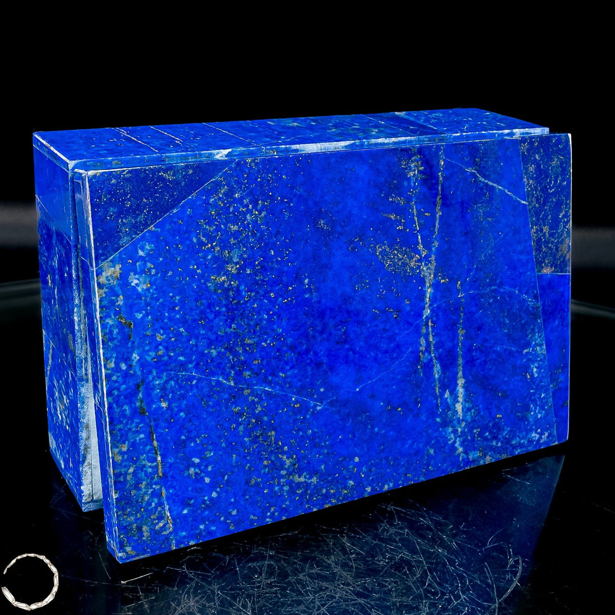 Natürliche  Lapislazuli Schmuckkästchen/Box - 729,91g