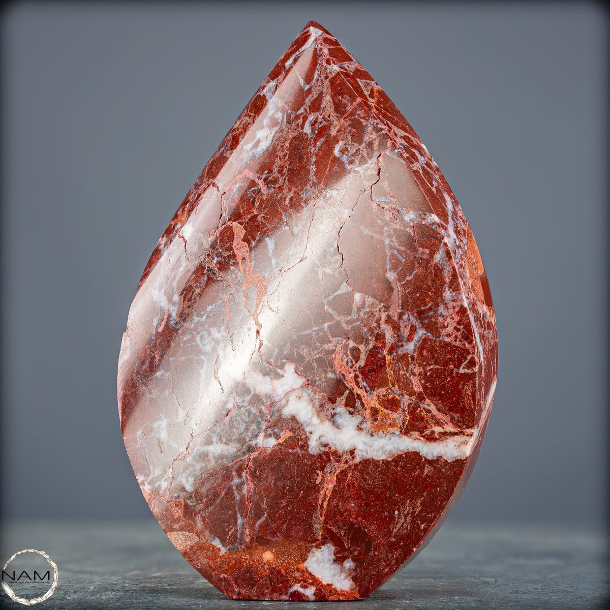 Himalaya-Jaspis-Flamme – Kraftvolle Naturzeichnung-1002,33g