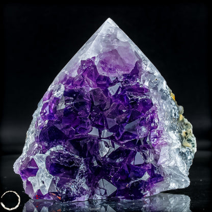 Natürliche Amethyst-Kristall Druse/Spitze - 473,19g