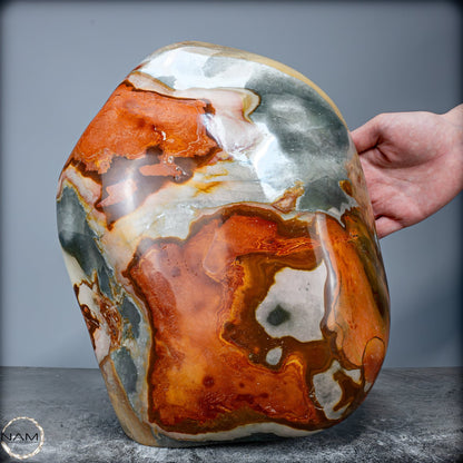 Natürliche Polychrome Jaspis Kristall-Freiform XXL -13681,79g