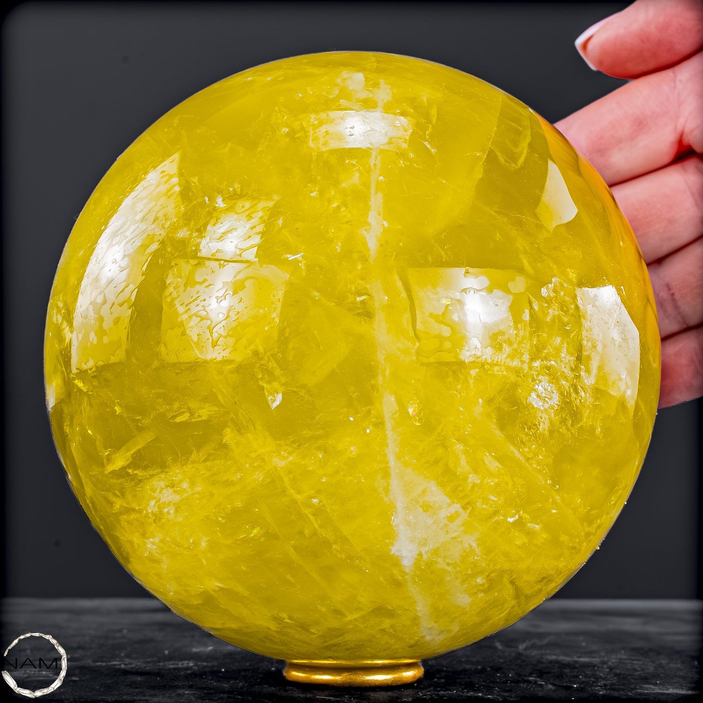 Top Qualität Transparenter Citrin Kristall Kugel - Brasilien - 2375,93g