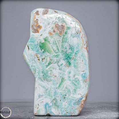 Natürlicher Blau-Grüne Aragonit Kristall-Freiform - 1173,29g