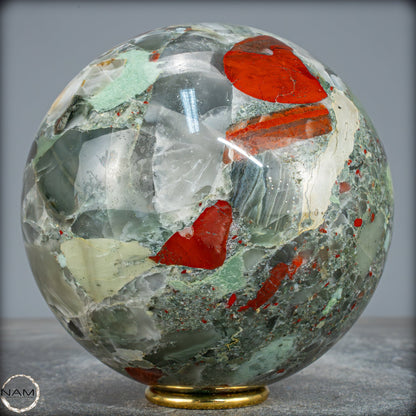 Natürliche Drachenblut-Jaspis Kugel aus Afrika - 2959,58g - 132mm