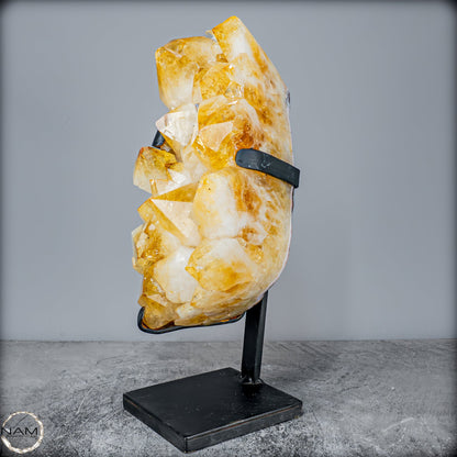 AAA++ Natürliche Citrin-Druse auf Ständer, Brasilien - 8568,22g