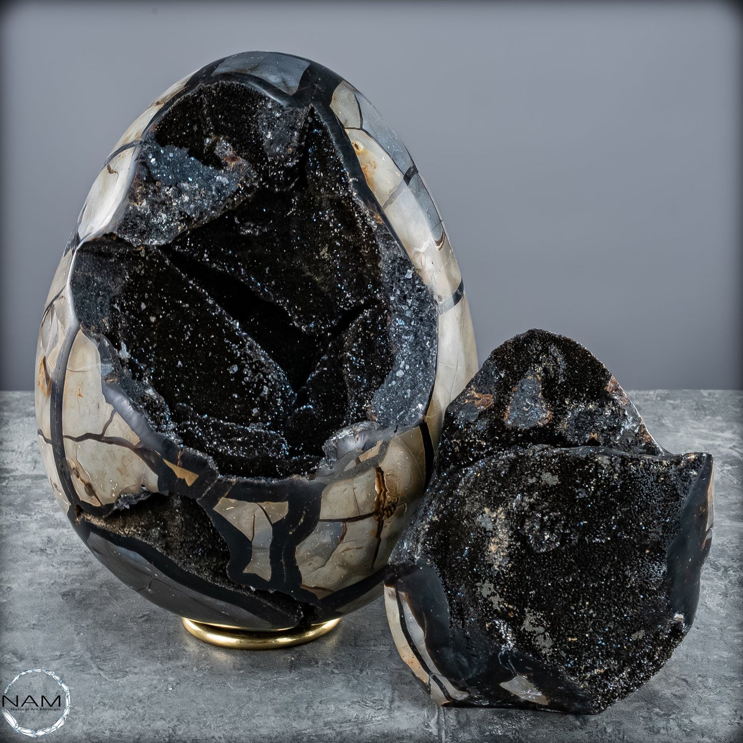 Natürliche Septarien Druse mit Calzit Kristallen, Spitzenqualität - 7020,17g