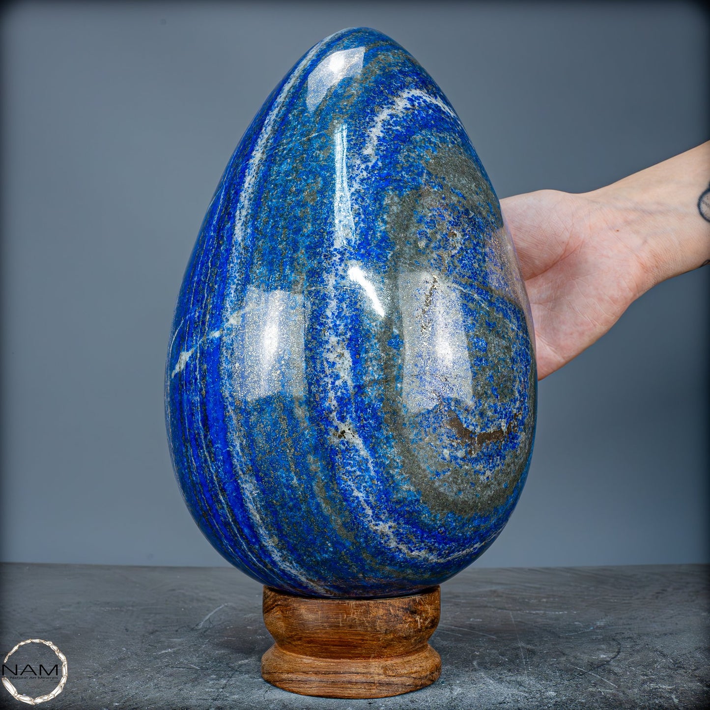 Natürliches Massives Lapis-Lazuli Ei aus Pakistan mit 9367,51g