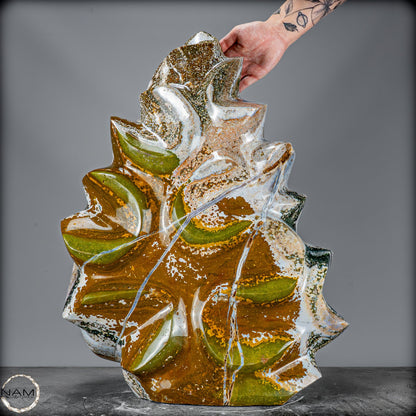 4-Augen-Jaspis Flamme – Eindrucksvolle Natursteinskulptur -54620,57g
