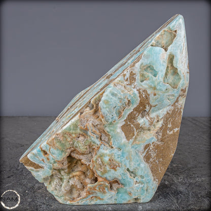 Natürlicher Blau-Grüne Aragonit Kristall-Freiform - 2287,04g