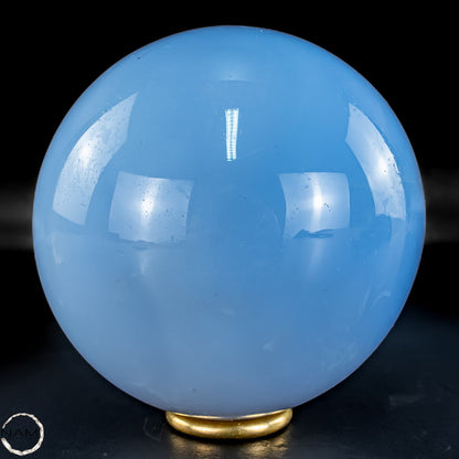 Seltener Blauer Chalcedon als Kugel - 667,86g