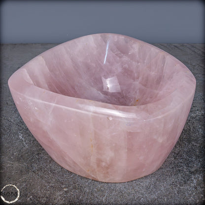 Natürliche Rosenquarz Schale / Schüssel - 4359,15g