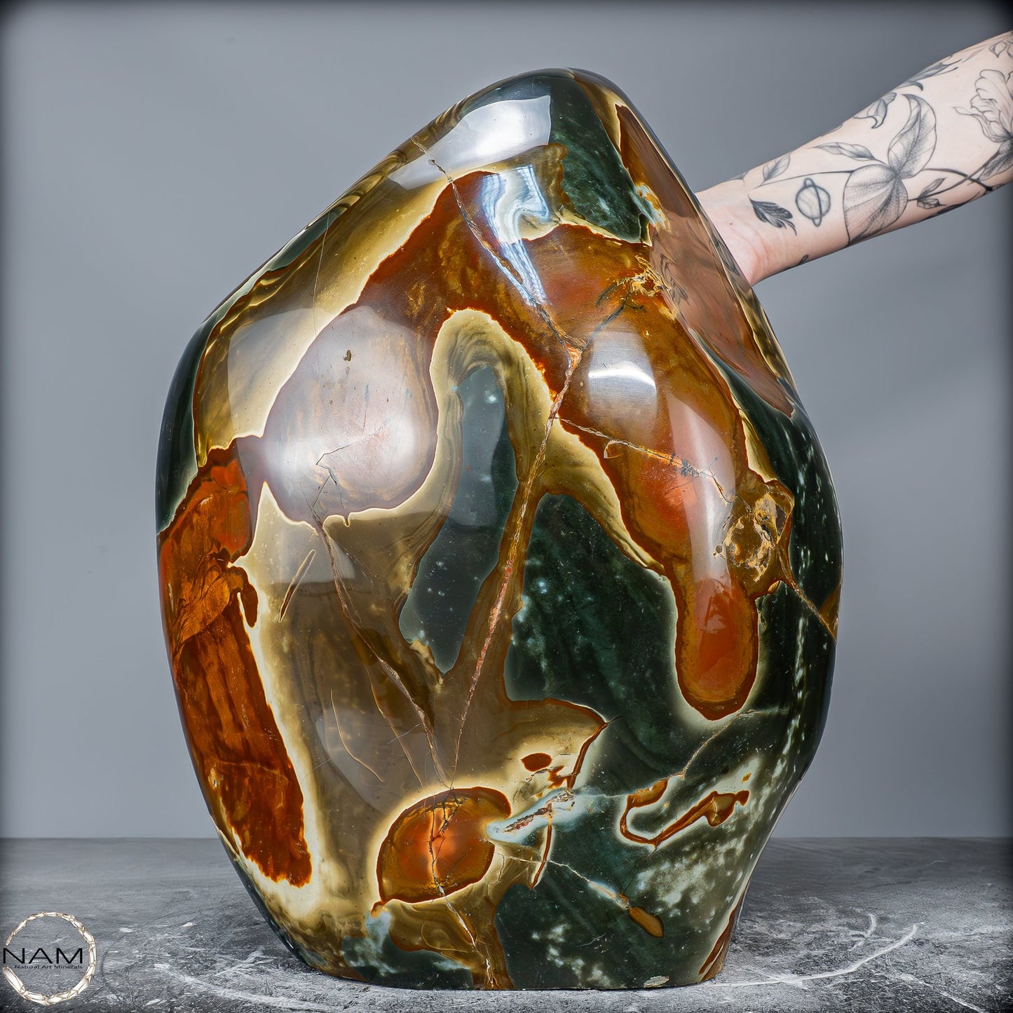 Natürliche Polychrome Jaspis Kristall-Freiform XXL -26101,22g