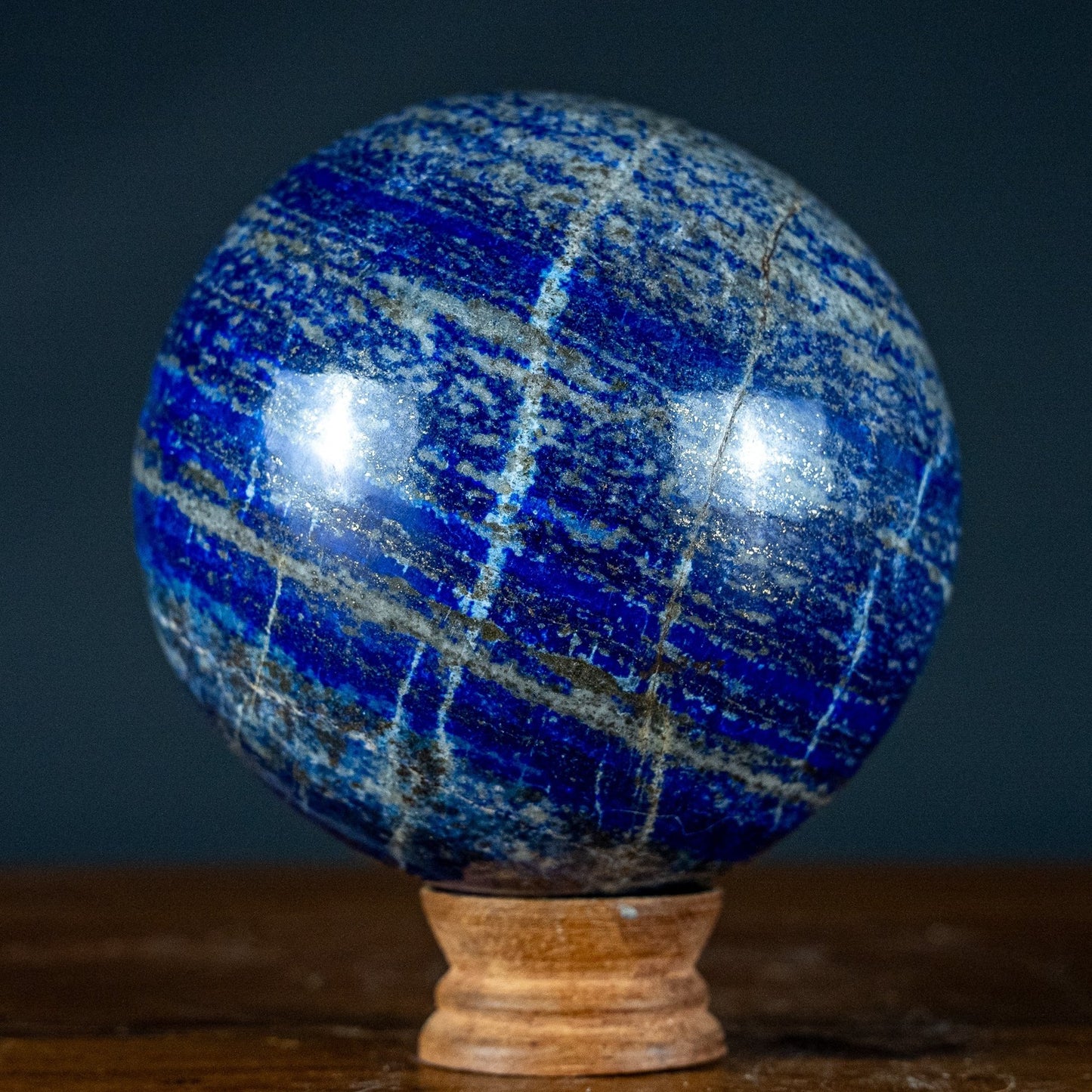 Natürliche Lapislazuli-Kristall-Kugel - 2668,81g - 120mm