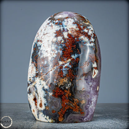 Natürliche Ozean-Jaspis Kristall-Freiform mit Amethyst - 2648,44g