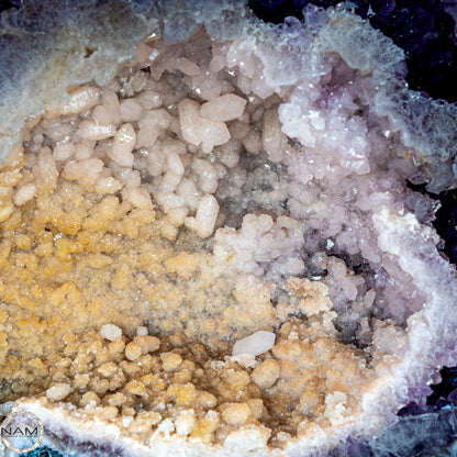 Museumsstück Chalcedon, Calcit, Citrin, Amethyst Geode - 38604.11g