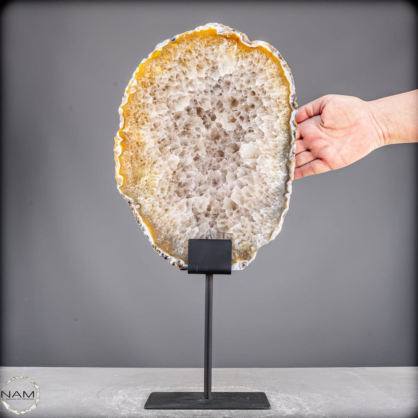 Achat Scheibe  – auf Ständer aus Brasilien - 5798,62g
