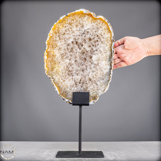 Achat Scheibe  – auf Ständer aus Brasilien - 5798,62g