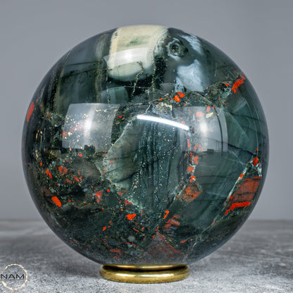 Natürliche Drachenblut-Jaspis Kugel aus Afrika -1799,31g