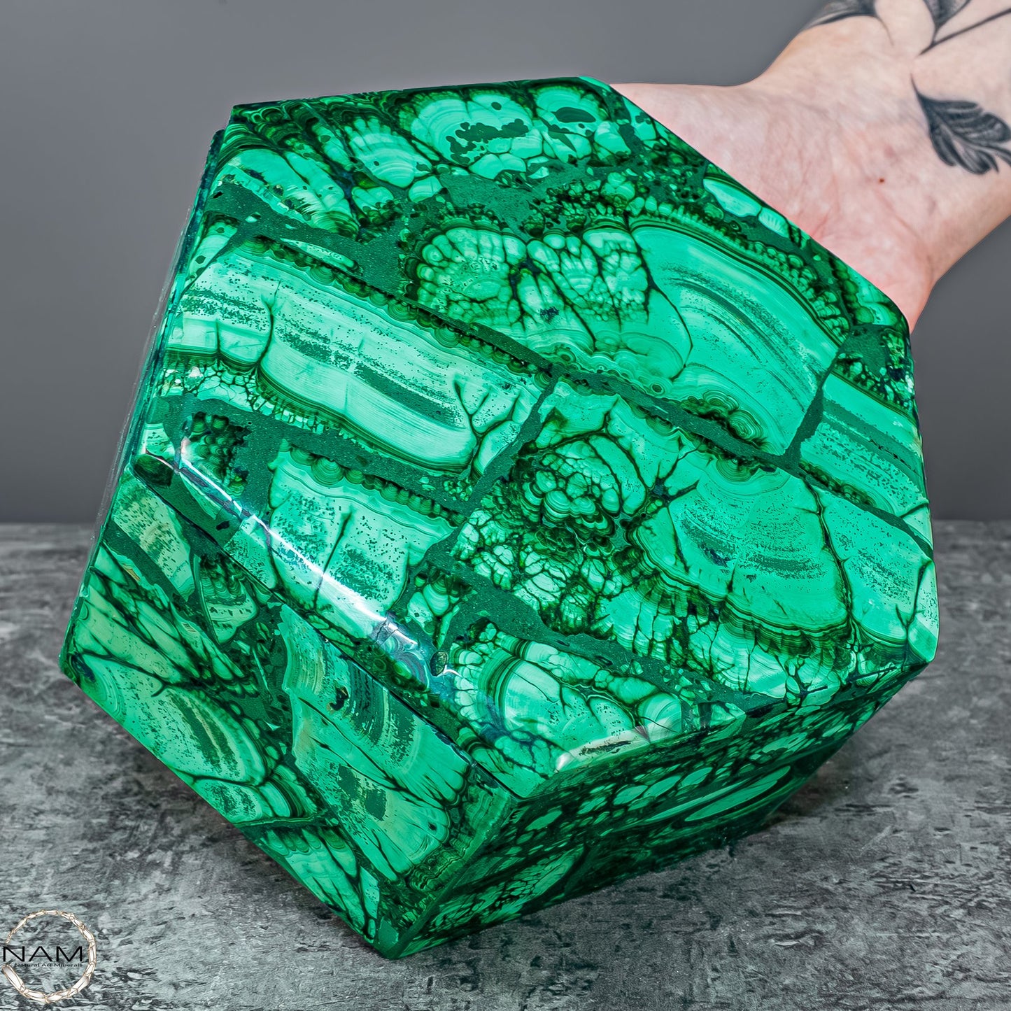 Einzigartige Malachit & Chrysocolla Schmuckkästchen - 1141,56g