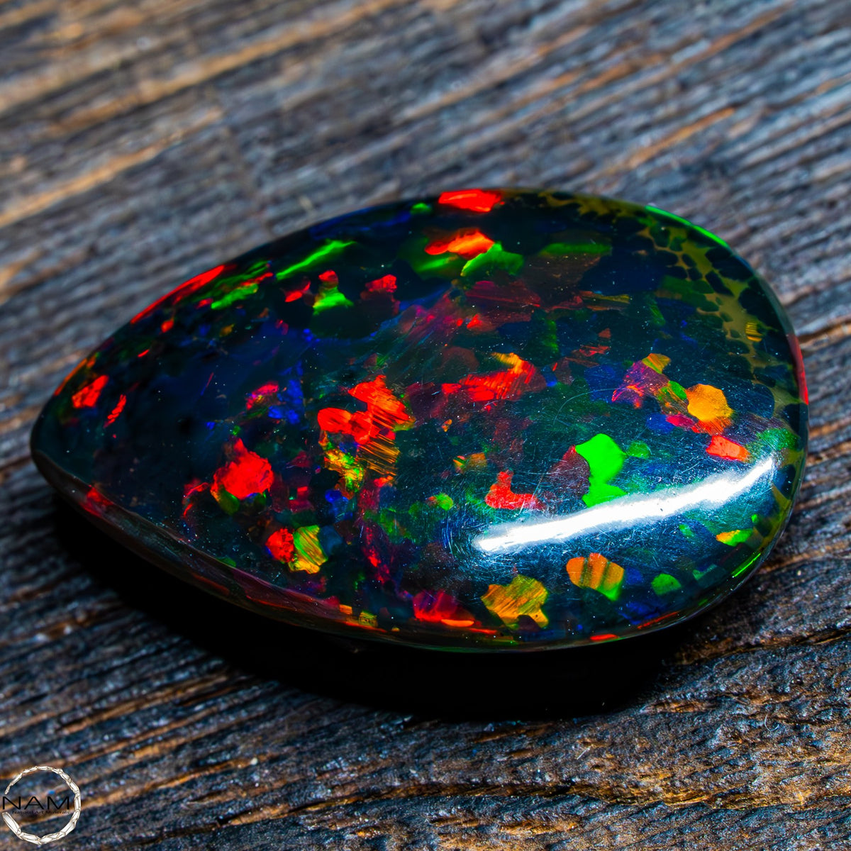 Großer Schwarzer Opal Cabochon - 3,00g 15ct