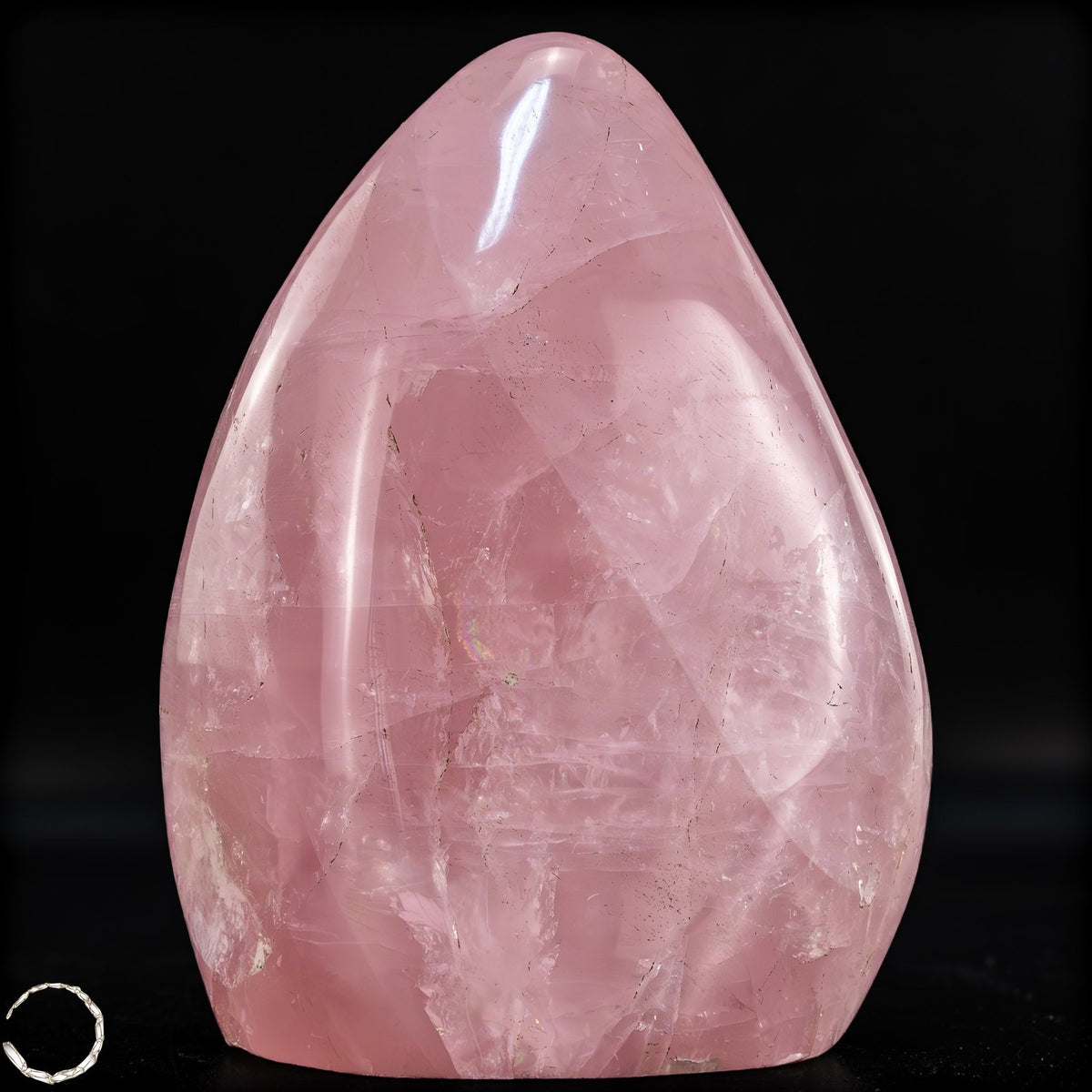 Natürliche Rosenquarz-Kristall Freiform aus Brasilien - 950,38g