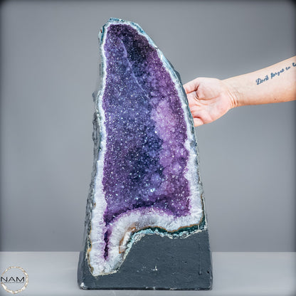 Natürliche Intensive Amethyst-Achat-Kristall Kathedrale/Druse - 20990,55g