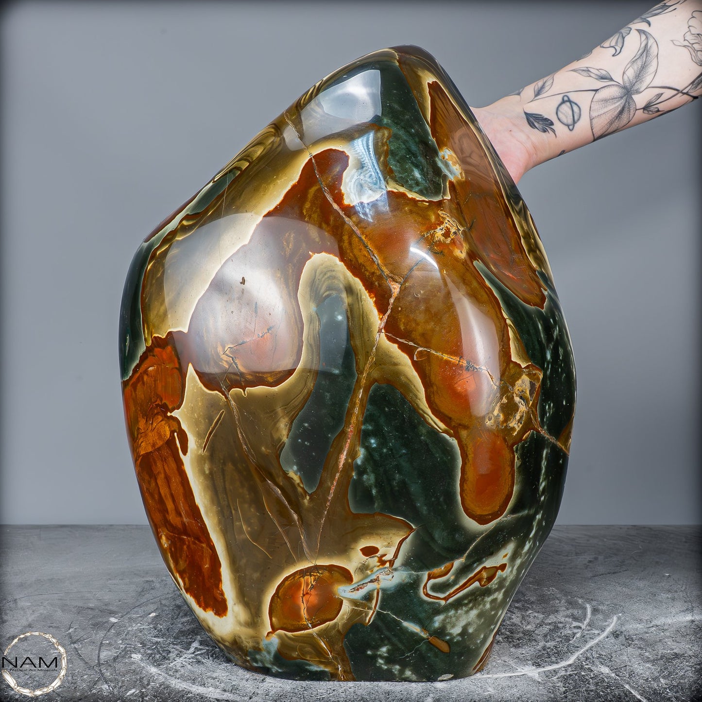 Natürliche Polychrome Jaspis Kristall-Freiform XXL -26101,22g