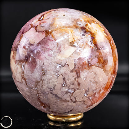 Natürliche Ocean-Jaspis-Achat Kugel -628,26g