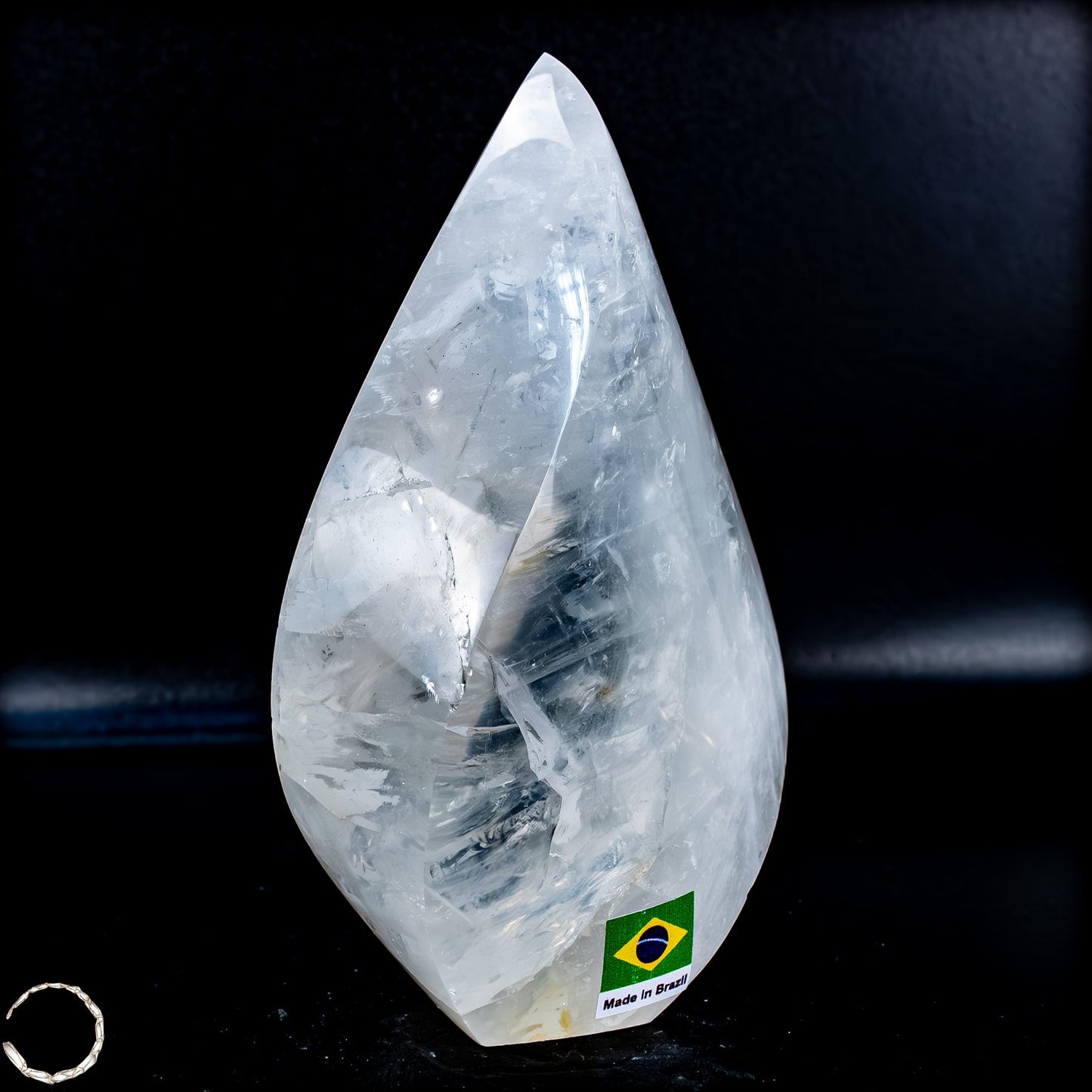 Natürlicher Quarz-Kristall Flamme, Brasilien - 654,35g