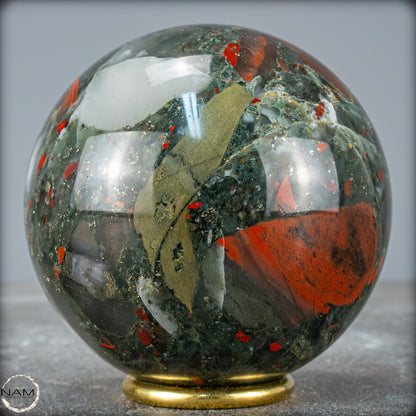 Natürliche Drachenblut-Jaspis Kugel aus Afrika - 1010,71g - 91mm