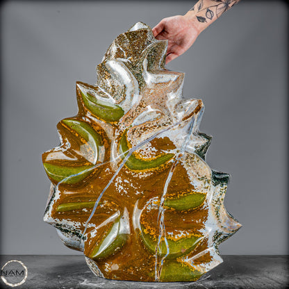 4-Augen-Jaspis Flamme – Eindrucksvolle Natursteinskulptur -54620,57g