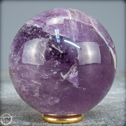 Natürliche Amethyst-Kristall Kugel, Brasilien - 484,35g