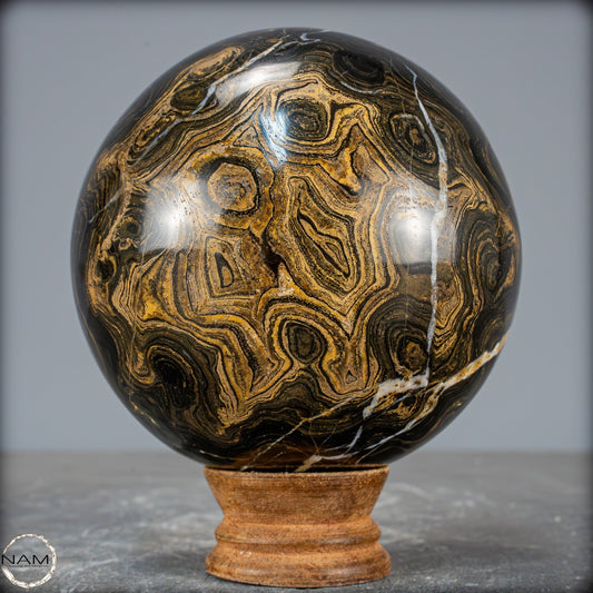 Natürliche Stromatolith (Fossile Algen) Kugel - 1542,79g - 108mm