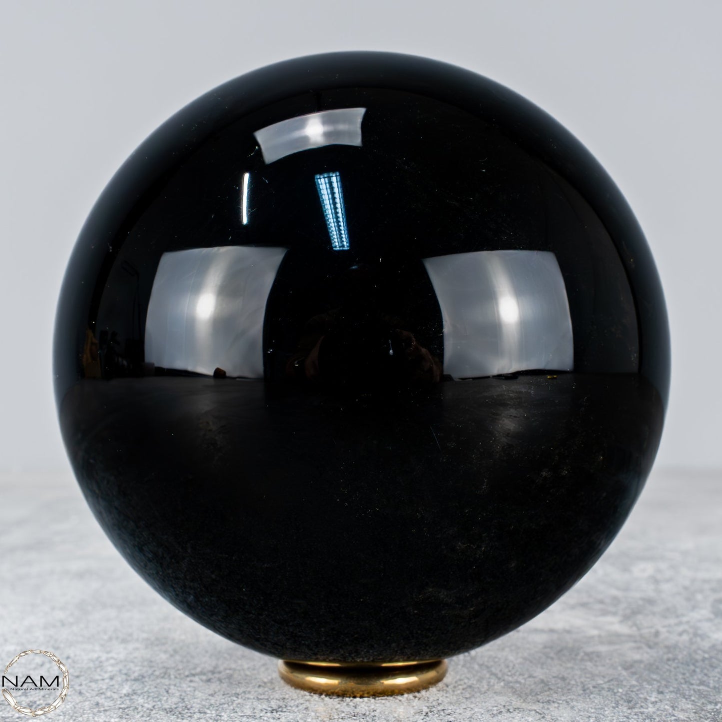Natürliche Schwarze Obsidian Kristall-Kugel - 1205,36g - 105mm