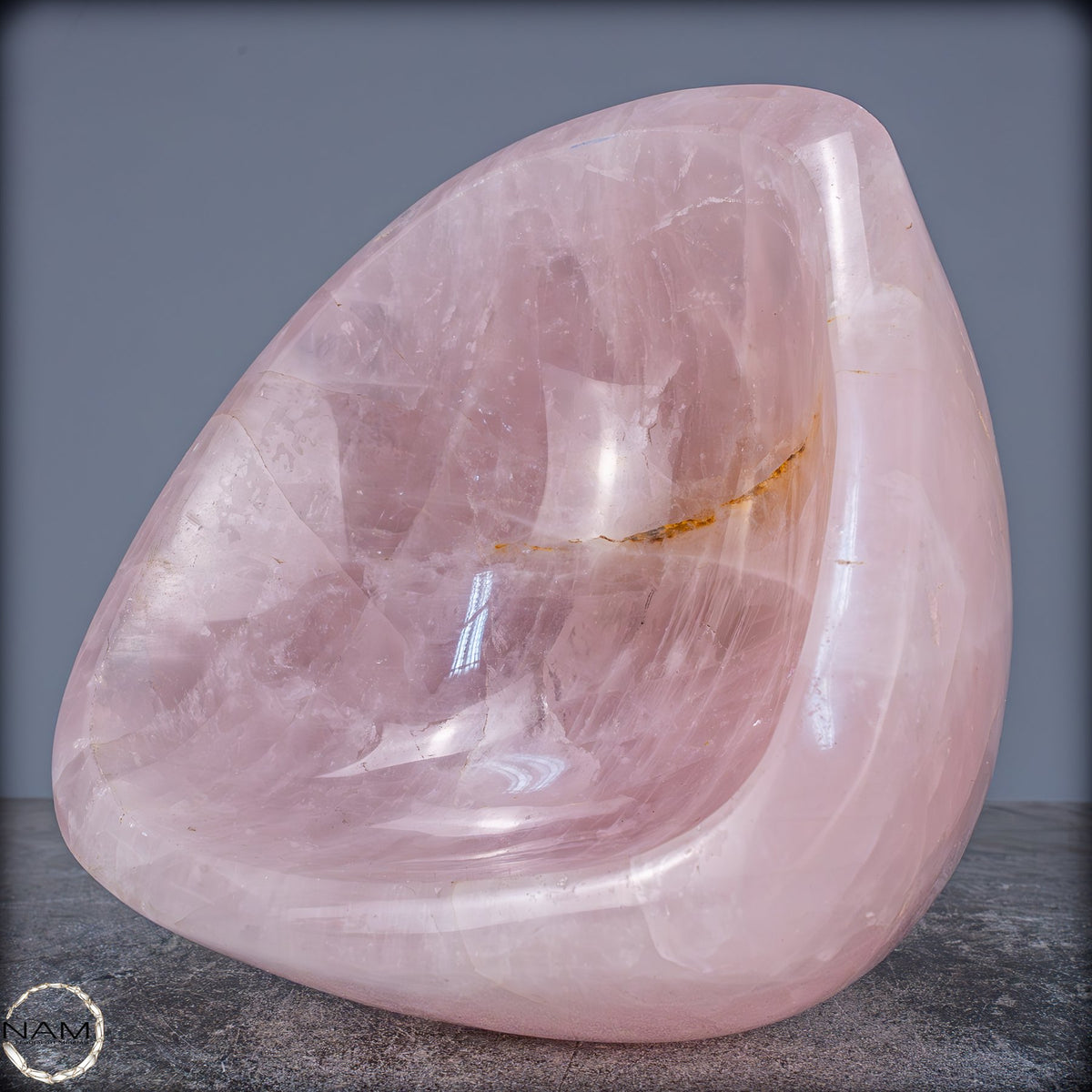 Natürliche Rosenquarz Schale / Schüssel - 4359,15g
