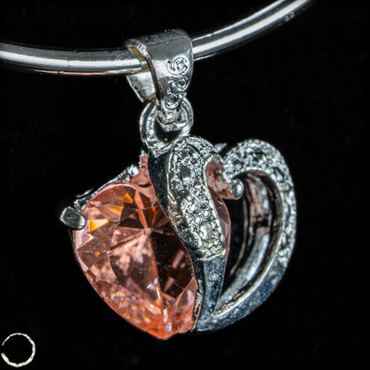 Topas Herzanhänger aus 925er Silber Mystische Perfektion - 2,05g 10,25ct