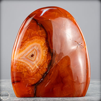 Natürlicher Roter Carneol-Kristall Freiform - 709,46g