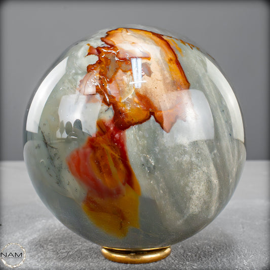 Natürliche Polychrome Jaspis Kristall-Kugel -849,98g