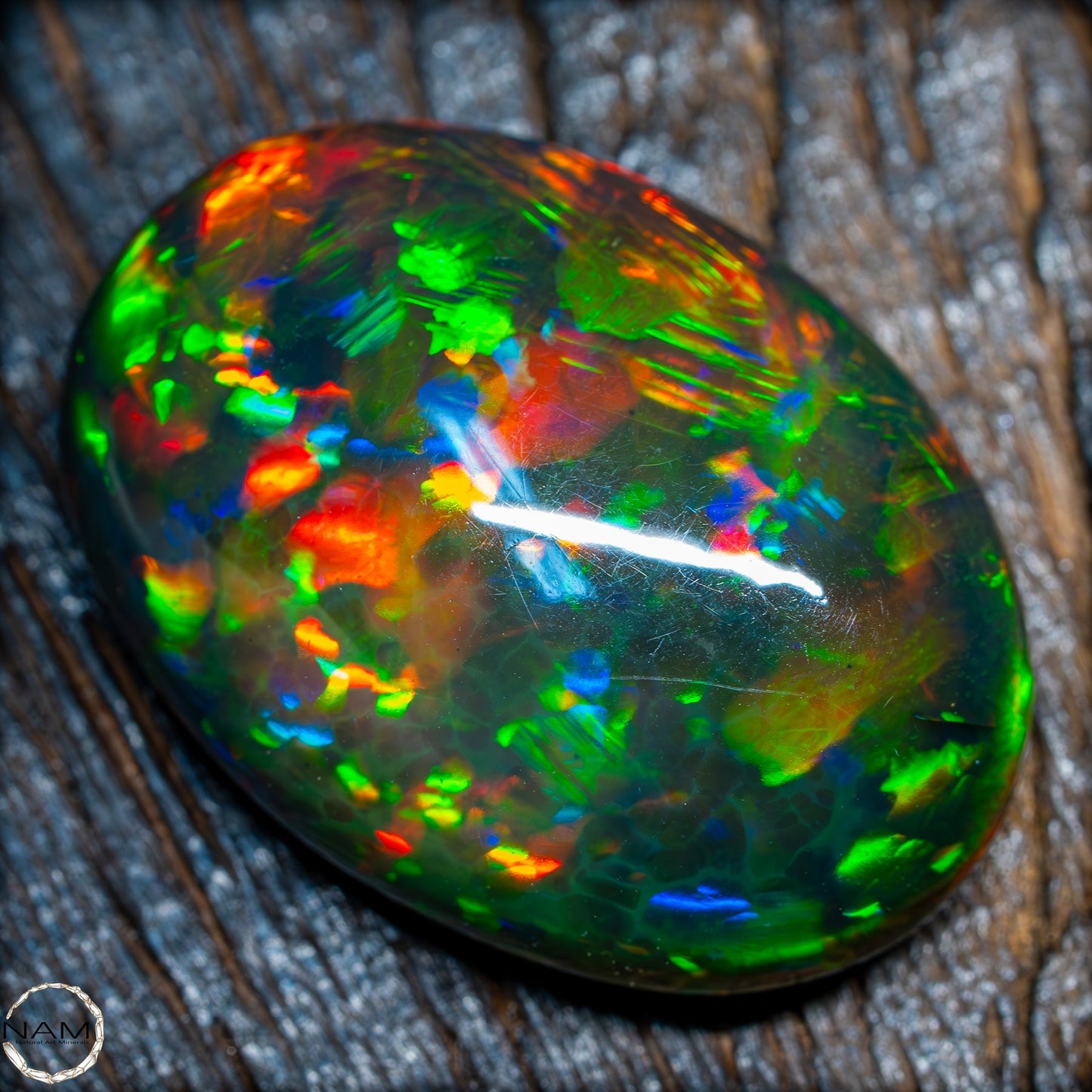 Großer AAA+ Schwarzer Opal Cabochon - 24.3 ct - 4.86 g