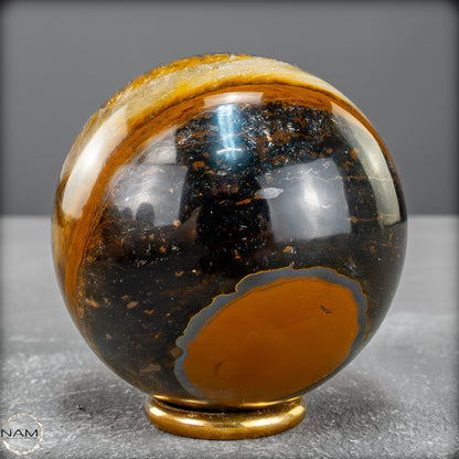 Natürliche Tigerauge-Kugel - 333,31g