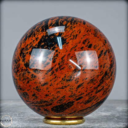 Natürliche Mahagoni-Obsidian Kristall-Kugel -1166,66g