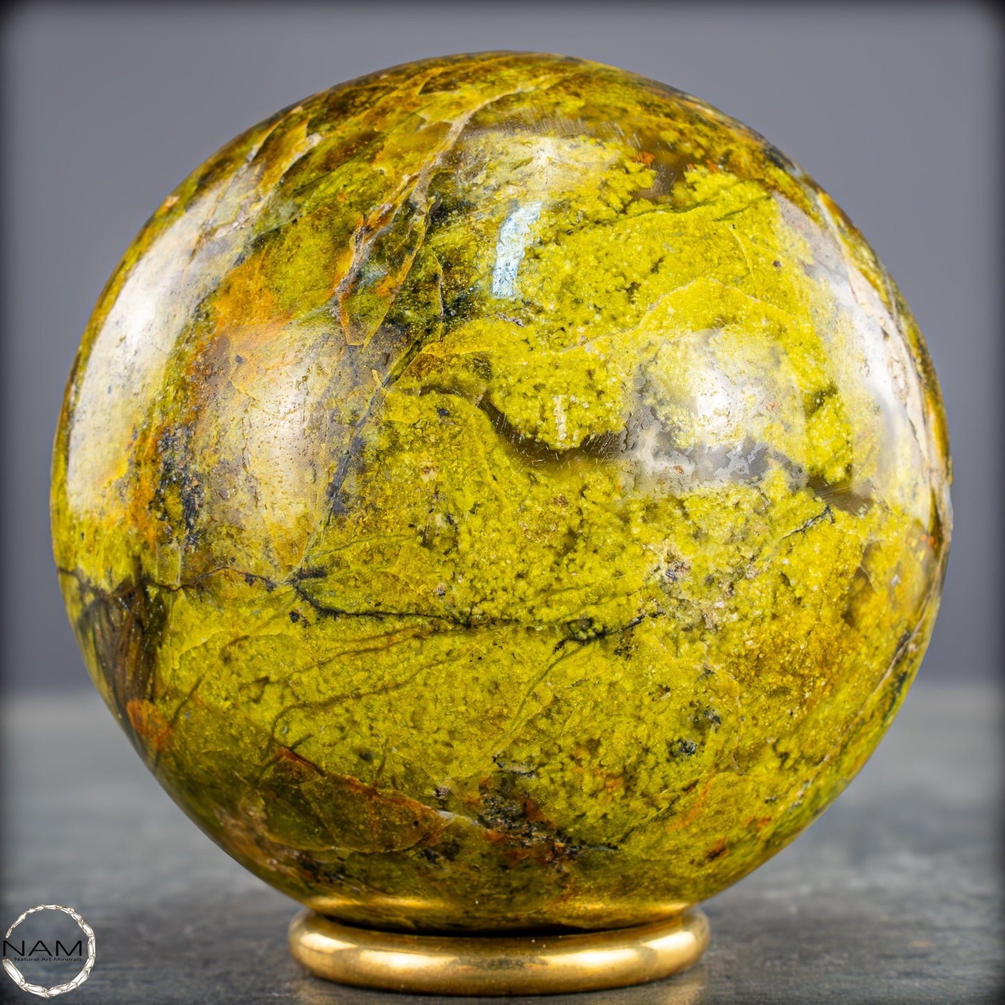 Natürliche Grüne Opal-Kristall Kugel - 736,79g