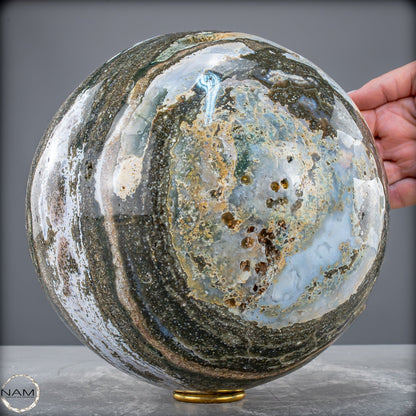Natürliche Ocean-Jaspis-Achat Kugel - 11620,77g