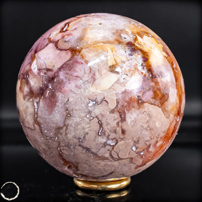 Natürliche Ocean-Jaspis-Achat Kugel -628,26g