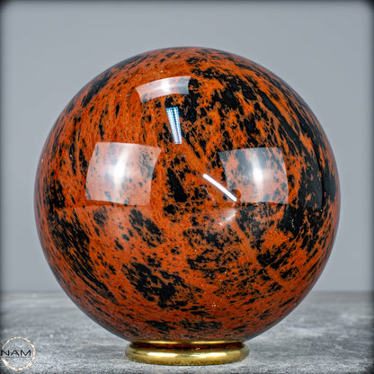 Natürliche Mahagoni-Obsidian Kristall-Kugel -1166,66g