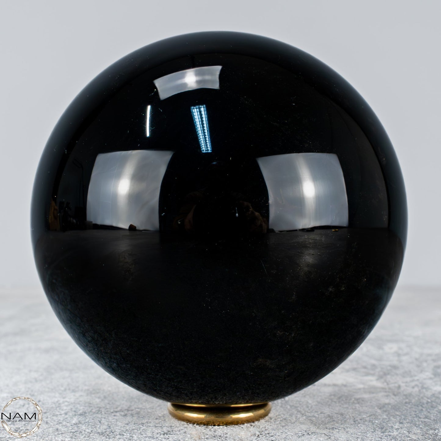 Natürliche Schwarze Obsidian Kristall-Kugel - 1205,36g - 105mm