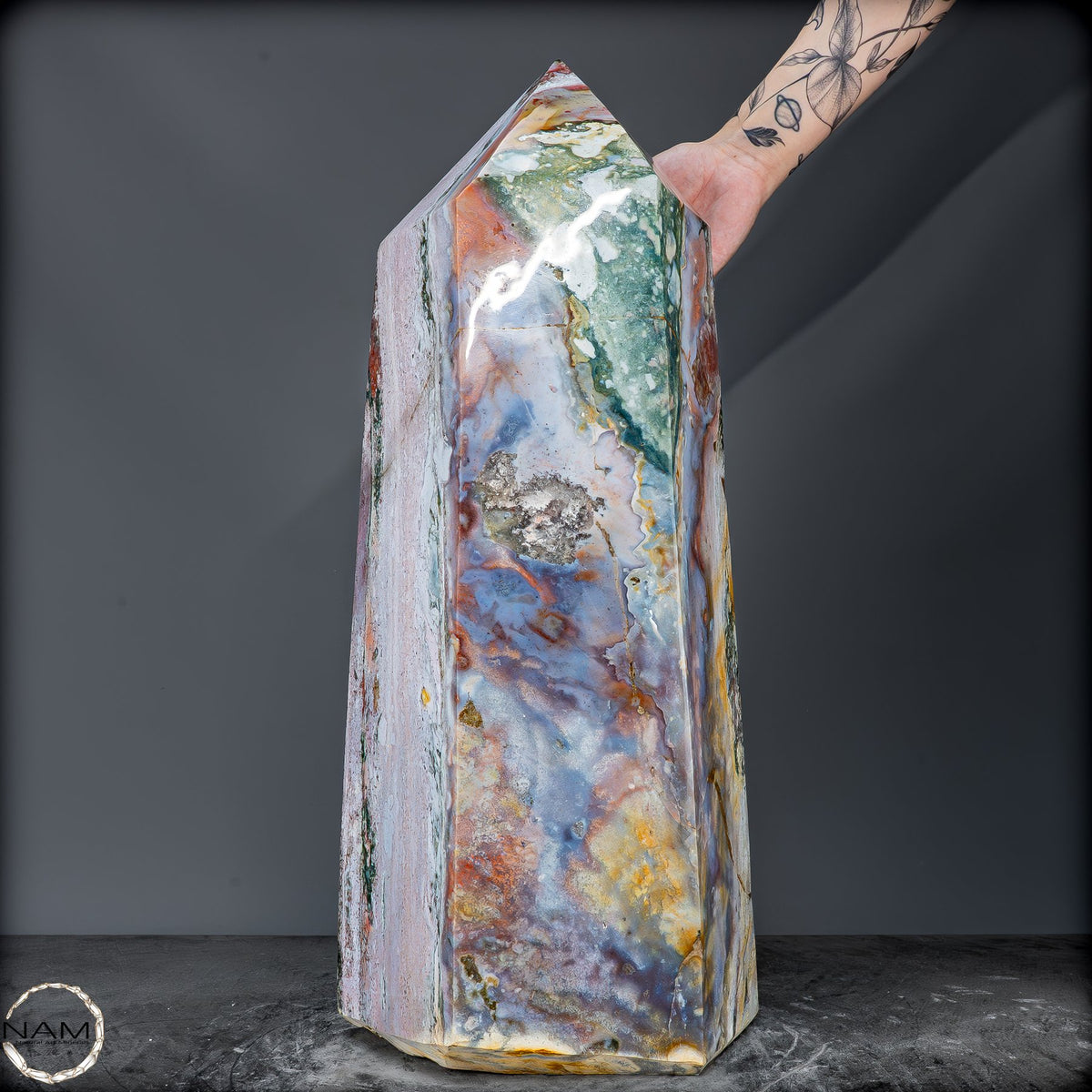 Natürlicher Ocean Jasper Kristall-Obelisk - 42463,59g