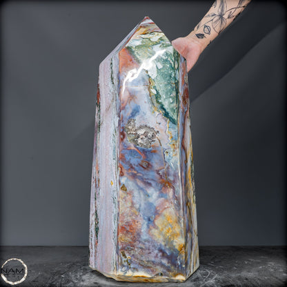 Natürlicher Ocean Jasper Kristall-Obelisk - 42463,59g